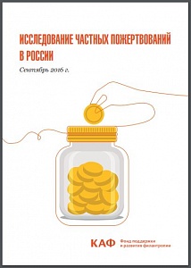 Исследование частных пожертвований в России