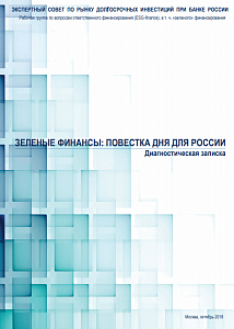 Зелёные финансы: повестка дня для России. Диагностическая записка